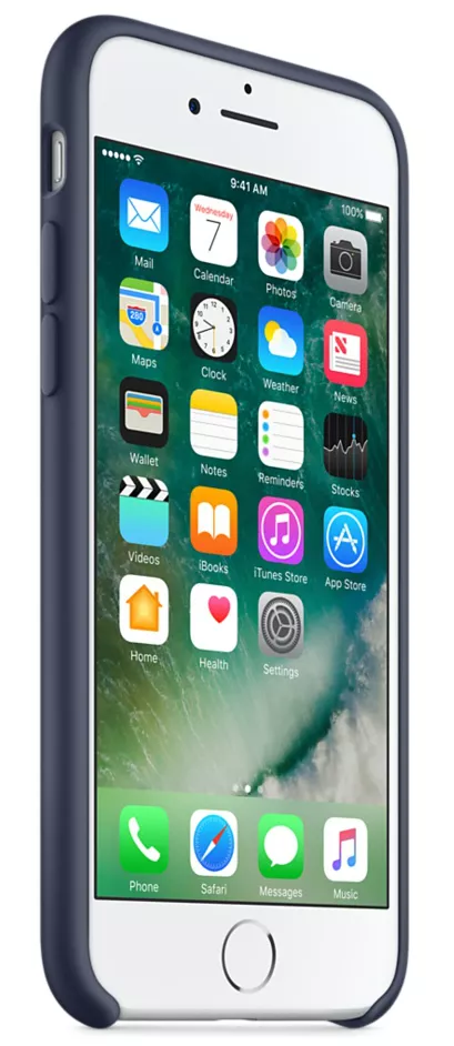 Чехол Silicone Case для Apple iPhone 7, iPhone 8 Midnight Blue - фото 3