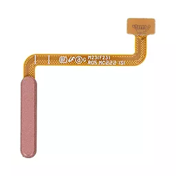 Шлейф Samsung Galaxy M23 5G M236 со сканером отпечатка пальца Orange Copper