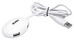 USB-A хаб Sven HB-401 White