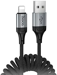 Кабель Hoco X121 USB-A - Lightning 12w 2.4a 1м cable Black - фото Кабель Hoco X121 USB-A - Lightning 12w 2.4a 1м cable Black