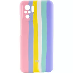 Чехол Epik Silicone Cover Full Rainbow для Xiaomi Redmi Note 10, Note 10s, Poco M5s, Redmi Note 10, Note 10s, Poco M5ss  Розовый / Сиреневый