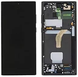 Дисплей Samsung Galaxy S22 Ultra S908 с тачскрином и рамкой, (OLED), Graphite - фото Дисплей Samsung Galaxy S22 Ultra S908 с тачскрином и рамкой, (OLED), Graphite