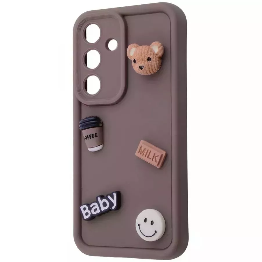 Чехол Pretty Things Case для Samsung Galaxy S24  brown/bear - фото 1