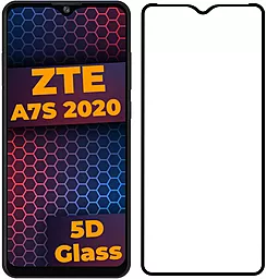 Захисне скло 1TOUCH Full Glue ZTE Blade A7S 2020 (без упаковки) Black
