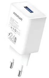 Сетевое зарядное устройство Amaya M3 2.4a USB-A ports charger + microUSB cable White - фото Сетевое зарядное устройство Amaya M3 2.4a USB-A ports charger + microUSB cable White
