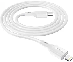 Кабель Tornado TX25 USB Type-C - Lightning 20w 3a 1м PD сable White - фото Кабель Tornado TX25 USB Type-C - Lightning 20w 3a 1м PD сable White