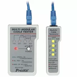 Тестер телекоммуникационных сетей и линий передачи данных Pro'sKit 3PK-NT005N с тон-генератором