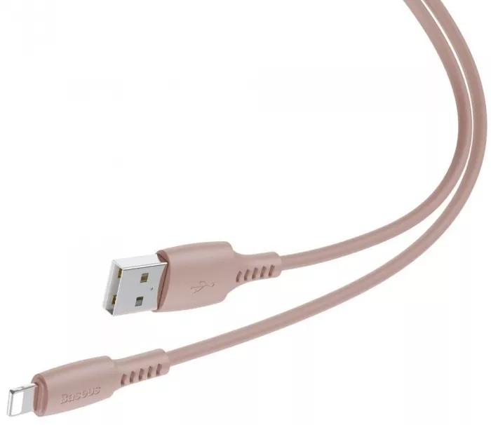 Кабель Baseus Colourful USB-A - Lightning 12w 2.4a 1.2м cable Pink (CALDC-04) - фото 2