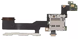 Шлейф HTC One M9 с кнопкой включения, датчиком приближения и коннектором карты памяти Original