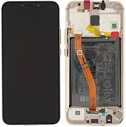 Дисплей Huawei Mate 20 Lite (SNE-AL00, SNE-LX1, SNE-LX2, SNE-LX3, INE-LX2) з тачскріном і рамкою, оригінал, Gold