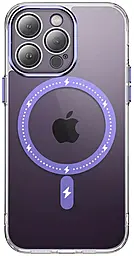 Чехол Epik TPU+PC Colorful with MagSafe для Apple iPhone 13 Pro Max Purple - фото Чехол Epik TPU+PC Colorful with MagSafe для Apple iPhone 13 Pro Max Purple