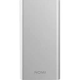 Повербанк Nomi E100 10000 mAh Silver - фото Повербанк Nomi E100 10000 mAh Silver
