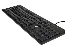Клавиатура 2E KS 105 Slim USB (2E-KS105UB) Black - миниатюра 2