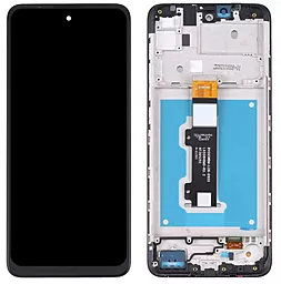 Дисплей Motorola Moto E40 (XT2159) з тачскріном і рамкою, оригінал, Black