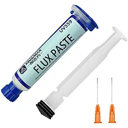 Флюс паста Kingmax UV559 10 мл с пластиковым толкателем в шприце - фото Флюс паста Kingmax UV559 10 мл с пластиковым толкателем в шприце