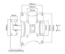 Крепление для телевизора CHARMOUNT CT-LCD-T108 - миниатюра 3