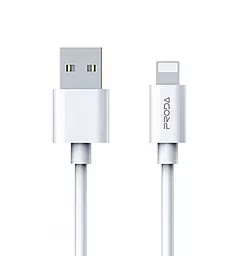 Кабель Proda PD-B72i USB-A - Lightning 12w 2.4a 1м cable White