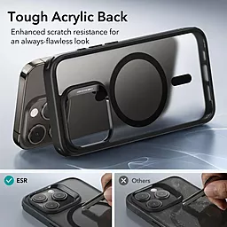 Чехол ESR для Apple iPhone 15 Pro CH Halolock Frosted Black (4894240173480) - миниатюра 3 Чехол ESR для Apple iPhone 15 Pro CH Halolock Frosted Black (4894240173480) - миниатюра 3