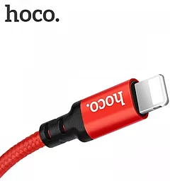 Кабель USB Hoco X14 Times Speed Lightning Cable Red / Black - миниатюра 4