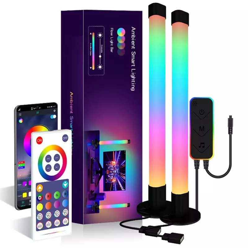 Настольная LED лампа Epik RGB 5V Panel 2 Bluetooth Black - фото 2