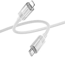 Кабель USB PD Borofone BU44 Sincero 27w 3a 1.2m USB Type-C - Lightning cable gray