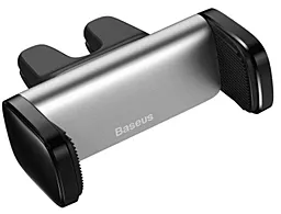 Держатель Baseus Steel Cannon Air Outlet Car Mount Silver (SUGP-0S) - фото Держатель Baseus Steel Cannon Air Outlet Car Mount Silver (SUGP-0S)