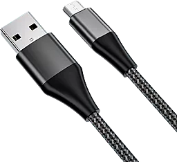 USB Кабель Powermax Basic micro USB Cable Black - мініатюра 2
