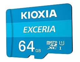 Карта памяти Kioxia microSDXC 64GB Exceria Class 10 UHS-I U1 + SD-адаптер (LMEX1L064GG2) - миниатюра 3