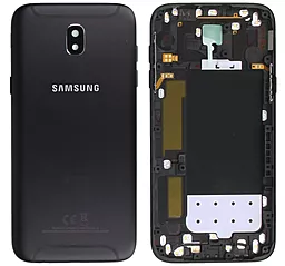 Задняя крышка корпуса Samsung Galaxy J5 2017 J530F со стеклом камеры Black - фото Задняя крышка корпуса Samsung Galaxy J5 2017 J530F со стеклом камеры Black