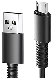 Кабель Joyroom Rebar S-M406 USB-A - micro USB 12w 2.4a 1м cable Black - фото Кабель Joyroom Rebar S-M406 USB-A - micro USB 12w 2.4a 1м cable Black