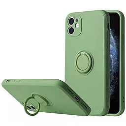 Чохол Epik TPU Candy Ring Full Camera для Apple iPhone 12 (6.1")  Мятний / Mint