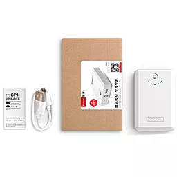 Повербанк Yoobao CP1 TYPE C 10400mAh White - мініатюра 5 Повербанк Yoobao CP1 TYPE C 10400mAh White - мініатюра 5