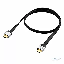Відеокабель Veron HDMI Slim High-Speed with Ethernet V2.0 1.5 m Black - мініатюра 2