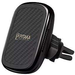 Держатель с беспроводной зарядкой, магнитный Pitaka MagEZ Mount Qi Car Vent Black/Gun Metal (CM3001QBGM) - фото Держатель с беспроводной зарядкой, магнитный Pitaka MagEZ Mount Qi Car Vent Black/Gun Metal (CM3001QBGM)