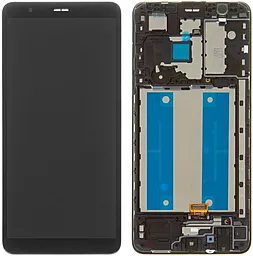 Дисплей Samsung Galaxy A01 Core A013, Galaxy M01 Core M013 з тачскріном і рамкою, Black