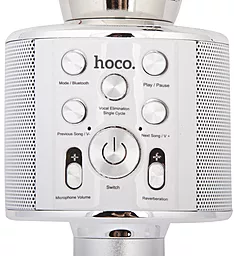 Безпровідний мікрофон для караоке Hoco BK3 Cool sound Silver - мініатюра 3