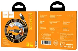 Кабель Hoco X48 Soft Silicone USB-A - Type-C 15w 3a 1м cable Black - мініатюра 4 Кабель Hoco X48 Soft Silicone USB-A - Type-C 15w 3a 1м cable Black - мініатюра 4