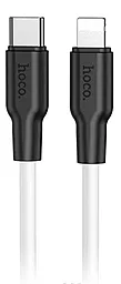 Кабель USB PD Hoco X21 Plus Silicone USB Type-C - Lightning Cable White