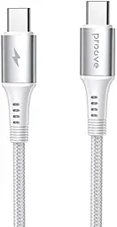Кабель Proove WireX USB Type-C - Type-C 60w 3a 1m cable White (CCWX60002202) - фото Кабель Proove WireX USB Type-C - Type-C 60w 3a 1m cable White (CCWX60002202)