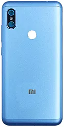 Задняя крышка корпуса Xiaomi Redmi Note 6 Pro со стеклом камеры Blue - фото Задняя крышка корпуса Xiaomi Redmi Note 6 Pro со стеклом камеры Blue