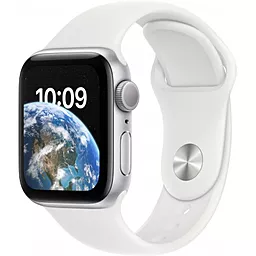 Смарт-годинник Apple Watch SE 2022 GPS 40mm Aluminium Case with White Sport Band - Regular Silver (MNJV3UL/A)