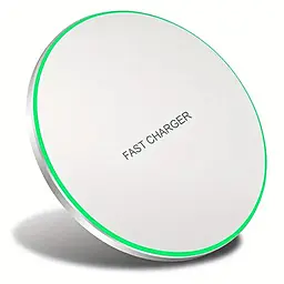 Беспроводное (индукционное) зарядное устройство с быстрой зарядкой 4U 30W LED Wireless Fast Charger White - фото Беспроводное (индукционное) зарядное устройство с быстрой зарядкой 4U 30W LED Wireless Fast Charger White