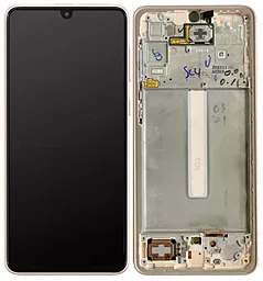 Дисплей Samsung Galaxy A33 A336 з тачскріном і рамкою, оригінал, Peach