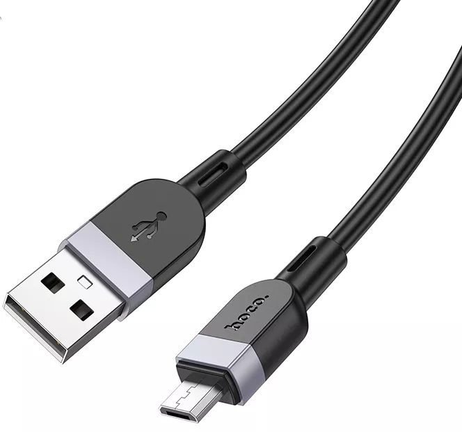 Кабель Hoco X109 USB-A - micro USB 12w 2.4a 3м cable Black - фото 4
