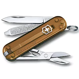 Мультитул Victorinox Classic SD Transparent Chocolate Fudge (0.6223.T55G) - фото Мультитул Victorinox Classic SD Transparent Chocolate Fudge (0.6223.T55G)