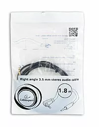 Аудіо кабель Cablexpert AUX mini Jack 3.5mm M/M Cable 1.8 м black (CCAP-444L-6) - мініатюра 5