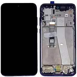 Дисплей Motorola Edge 30 Neo з тачскріном і рамкою, оригінал, Purple
