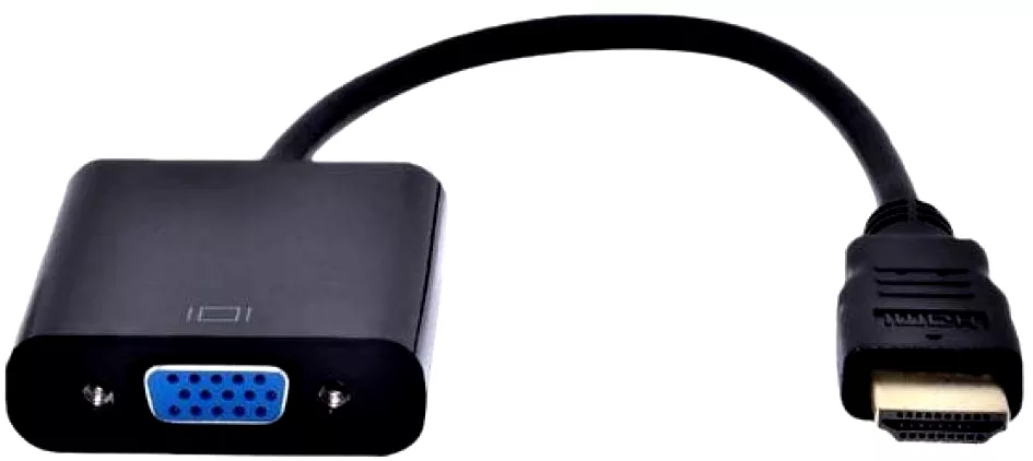 Видео переходник (адаптер) STLab HDMI M - VGA F + Audio 3.5mm - 3.5mm Черный (U-990) - фото 3