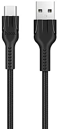 Кабель Hoco U31 Benay USB-A - Type-C 12w 2.4a 1м cable Black - фото Кабель Hoco U31 Benay USB-A - Type-C 12w 2.4a 1м cable Black