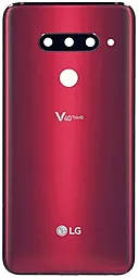 Задняя крышка корпуса LG V40 ThinQ V405 со стеклом камеры, Original Carmine Red - фото Задняя крышка корпуса LG V40 ThinQ V405 со стеклом камеры, Original Carmine Red